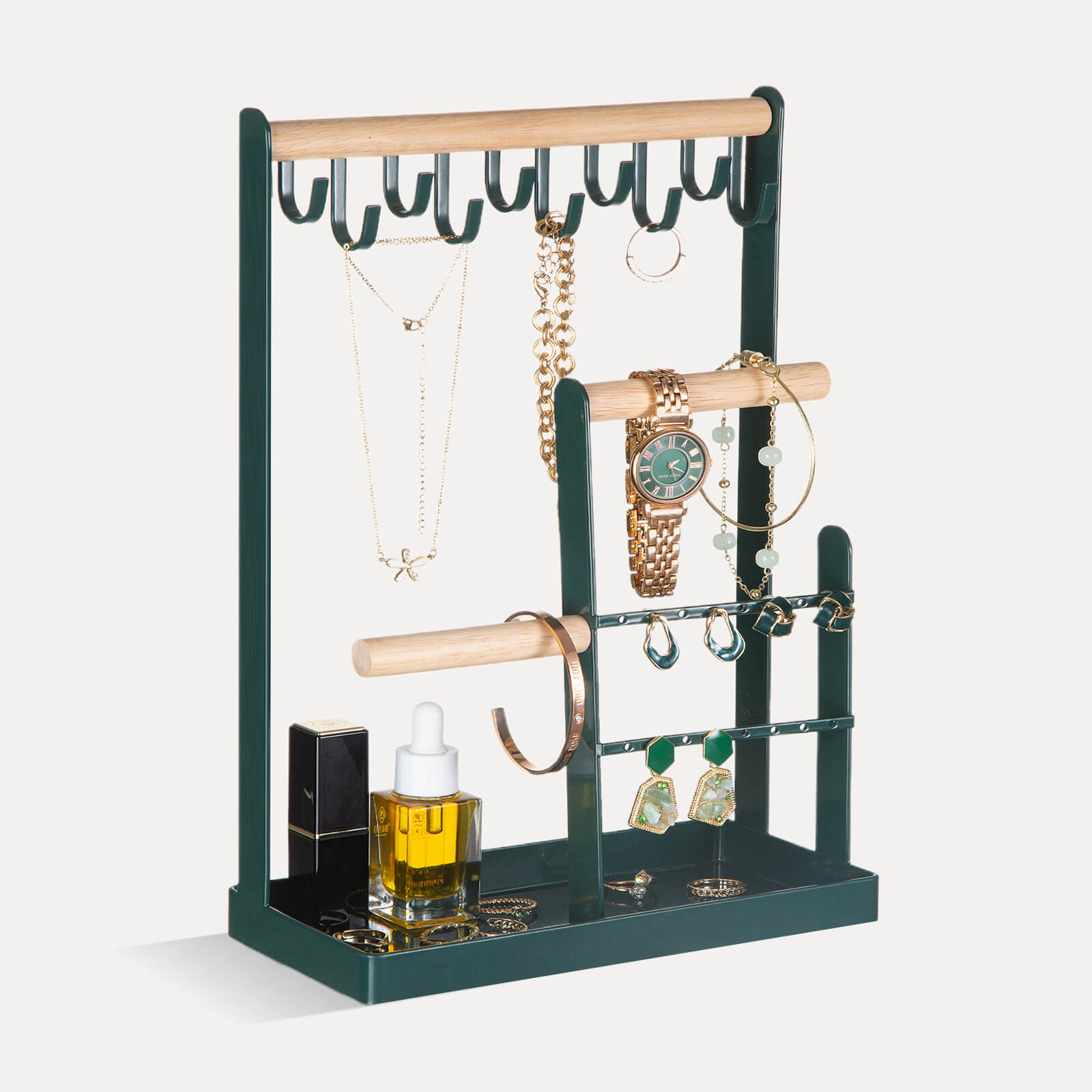 Jewelry Organizer Stand with Ring Tray