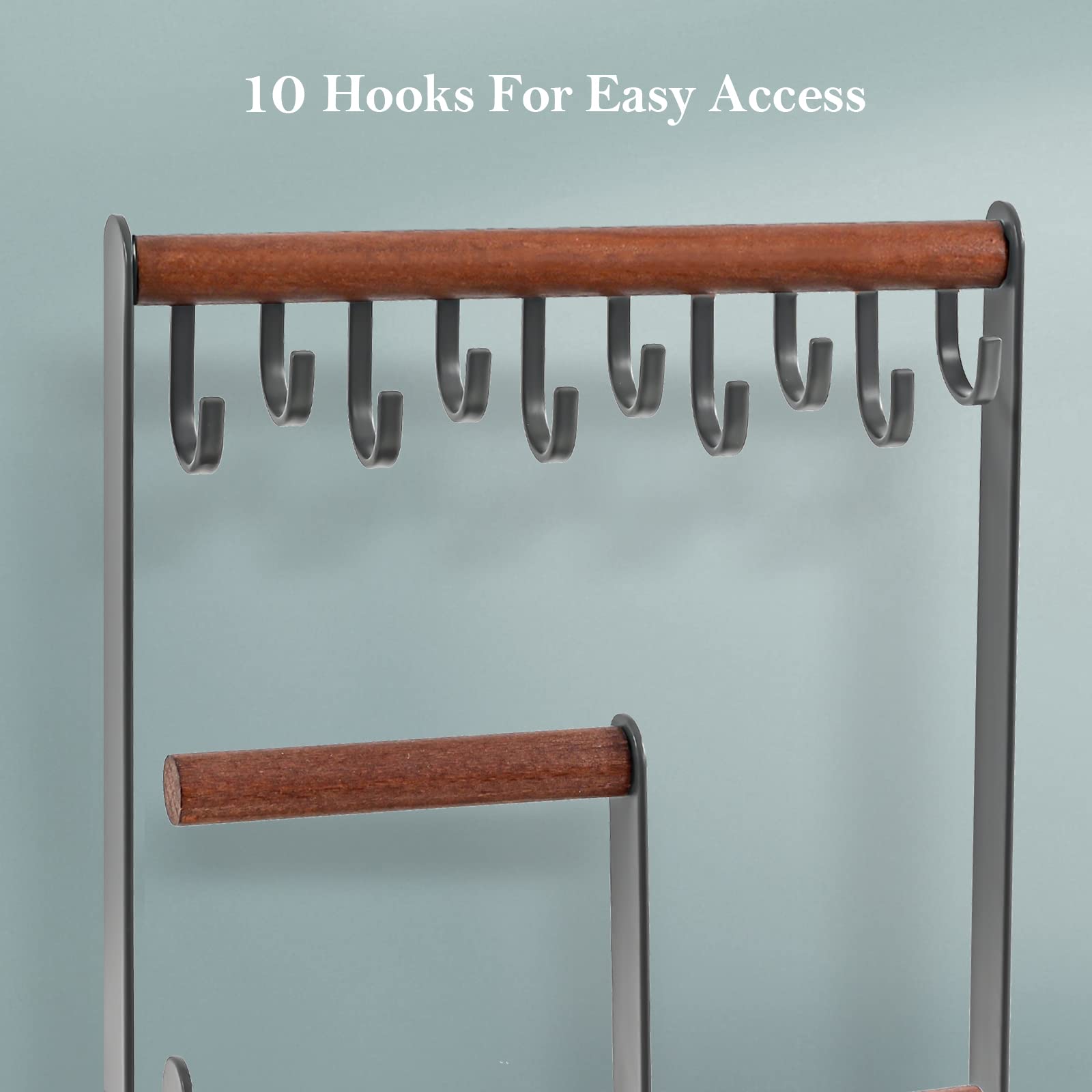 Jewelry Organizer Stand with Ring Tray