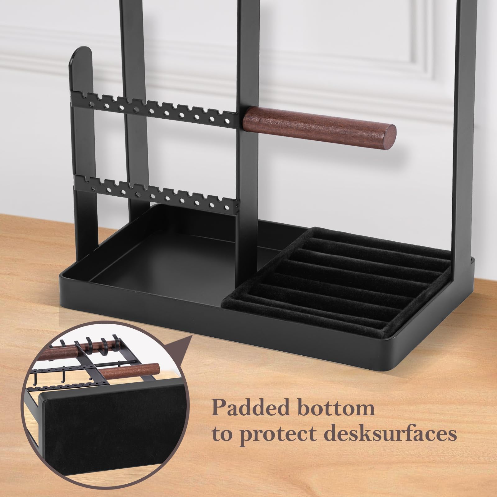 Jewelry Organizer Stand with Ring Tray