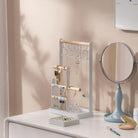 Jewelry Organizer Stand with Ring Tray