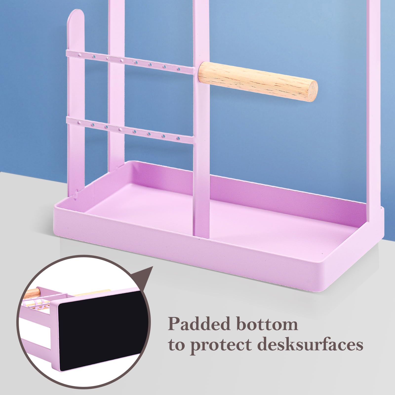 Jewelry Organizer Stand with Ring Tray