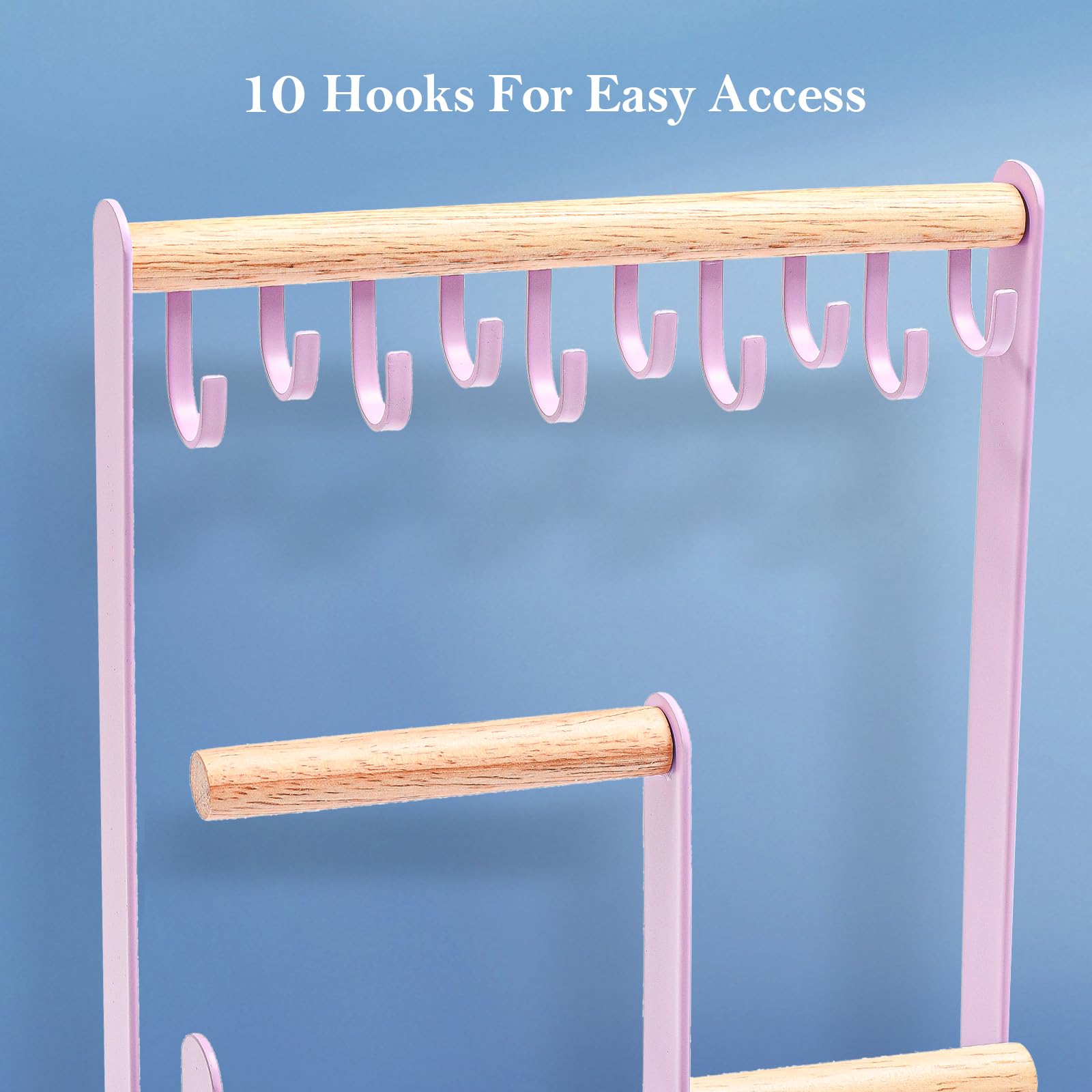 Jewelry Organizer Stand with Ring Tray