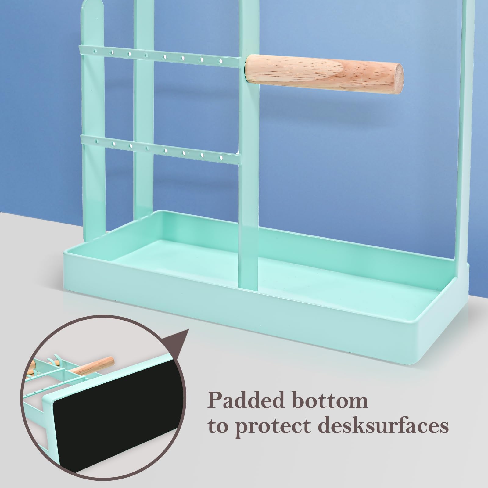 Jewelry Organizer Stand with Ring Tray