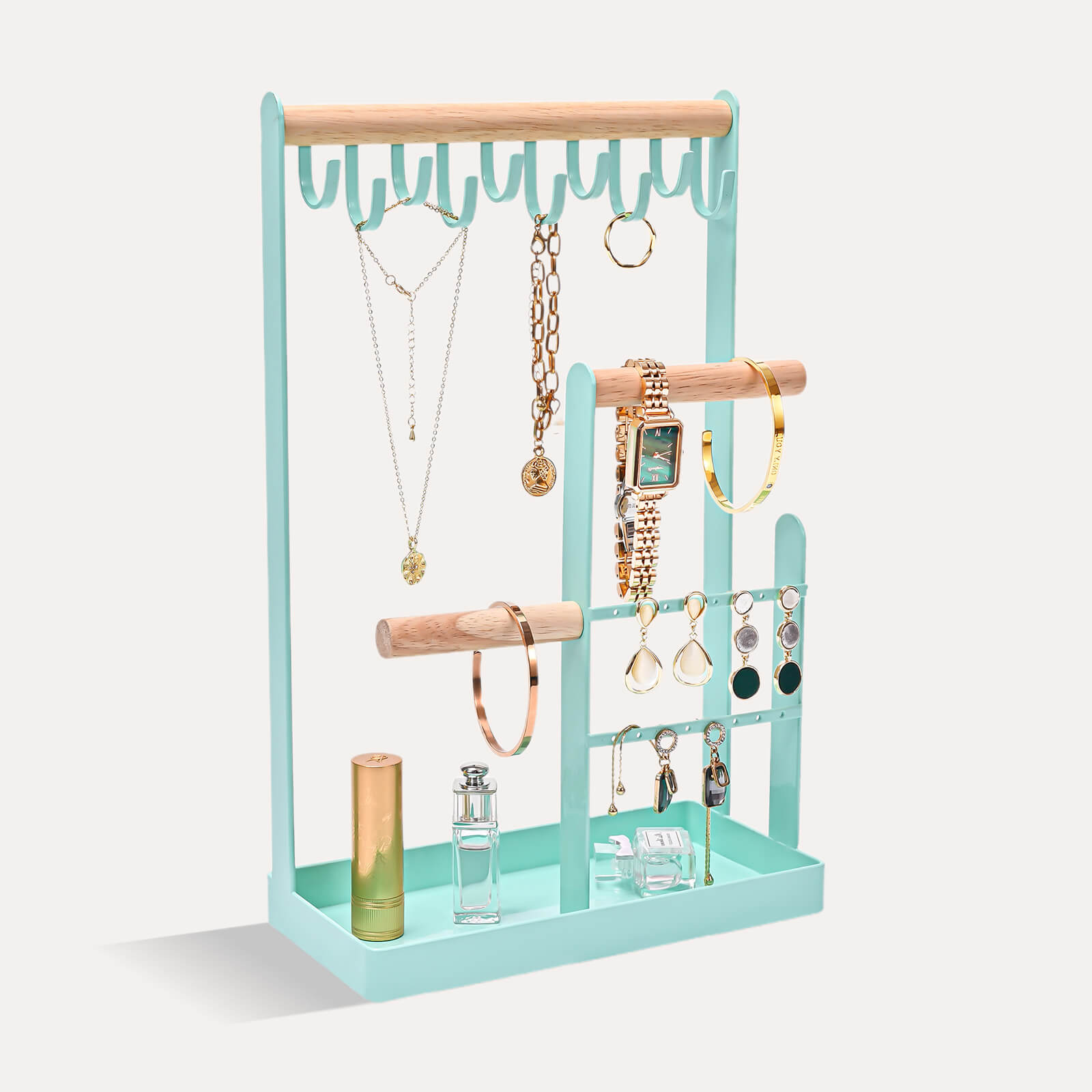 Jewelry Organizer Stand with Ring Tray