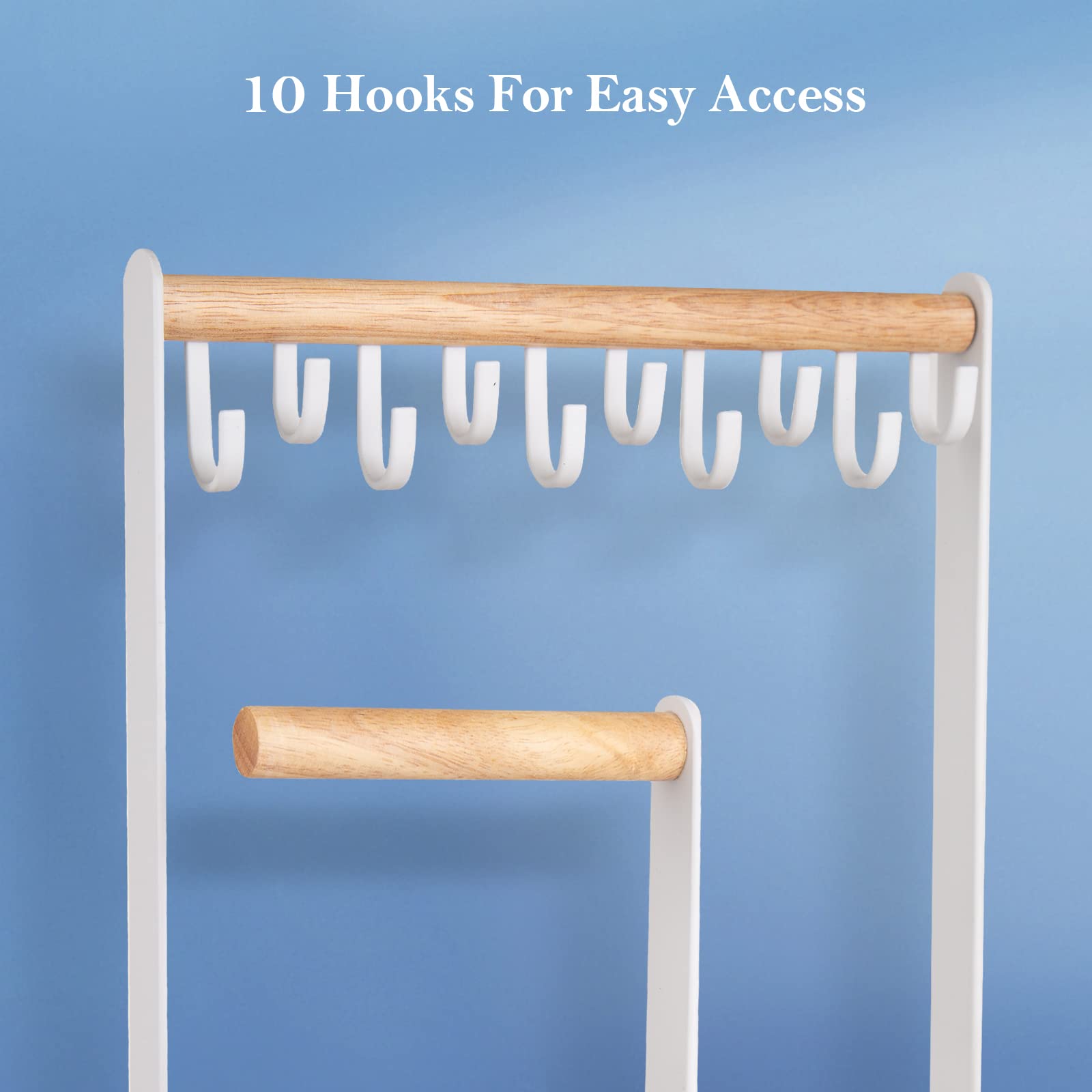 Jewelry Organizer Stand with Ring Tray