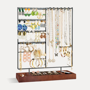 standing jewelry organizer black