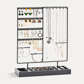 standing jewelry organizer grey