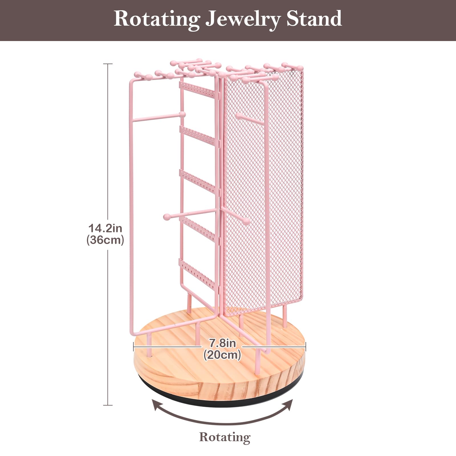 360 Degree Rotating Jewelry Stand