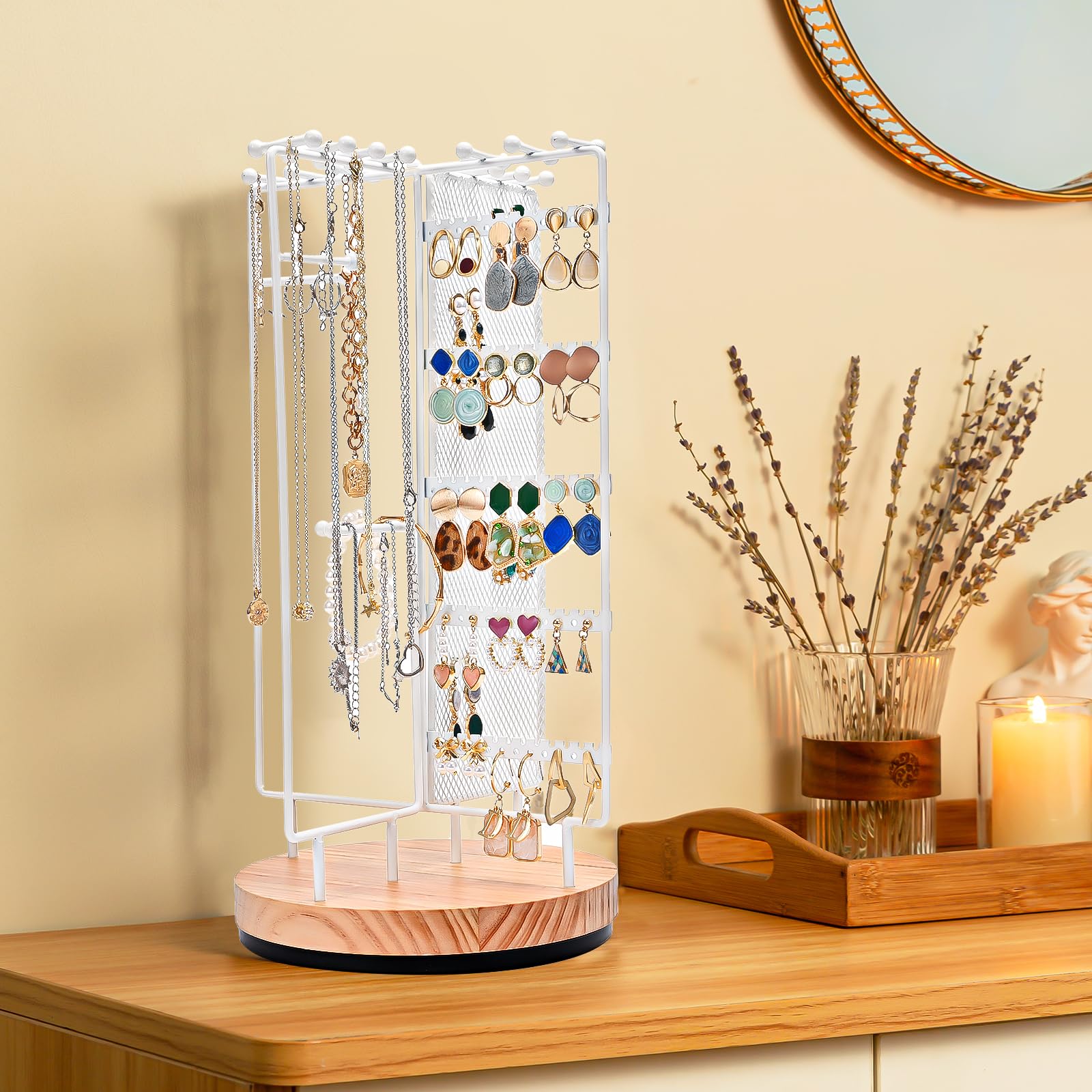 360 Degree Rotating Jewelry Stand