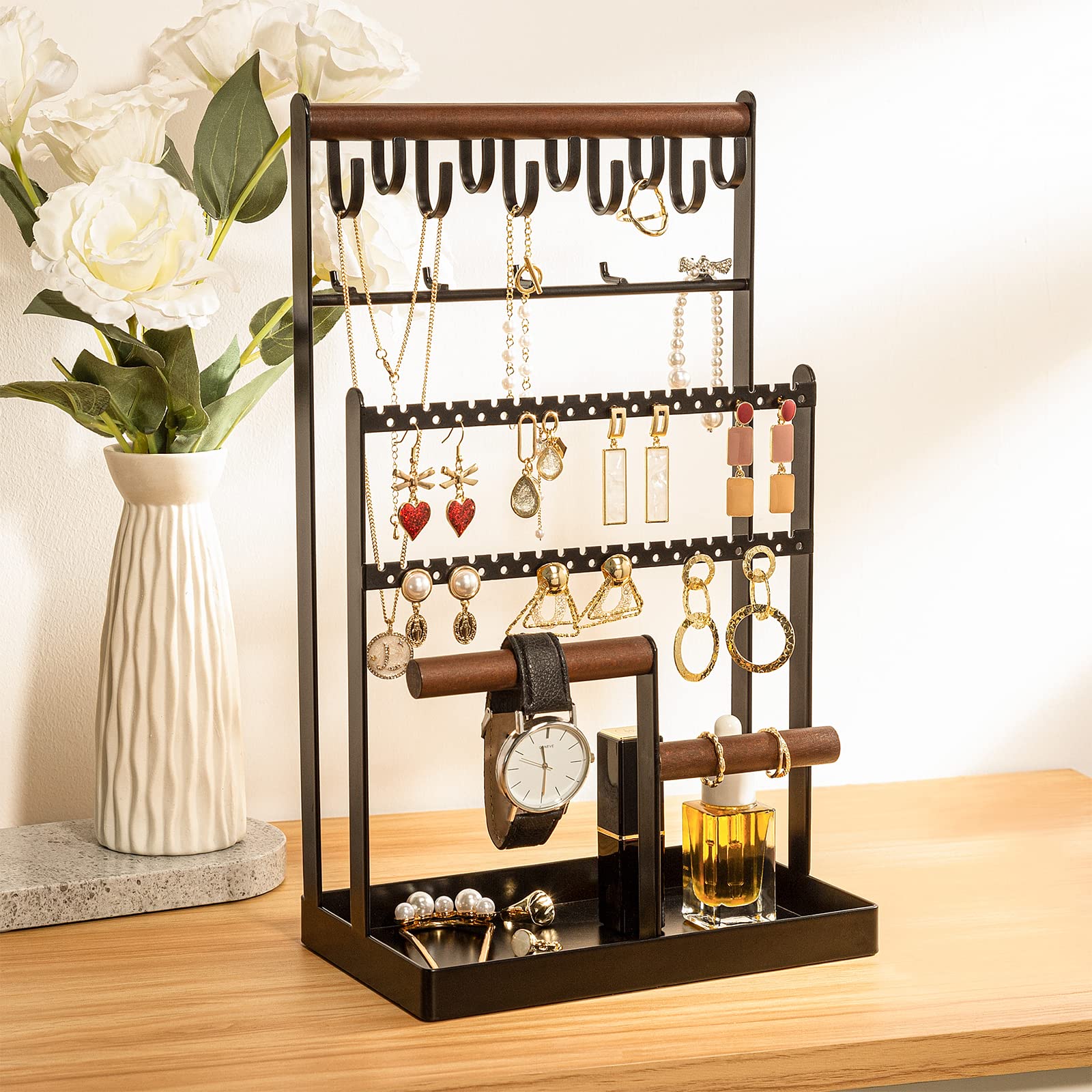 Jewelry Organizer Stand Necklace Organizer 6 Tiers