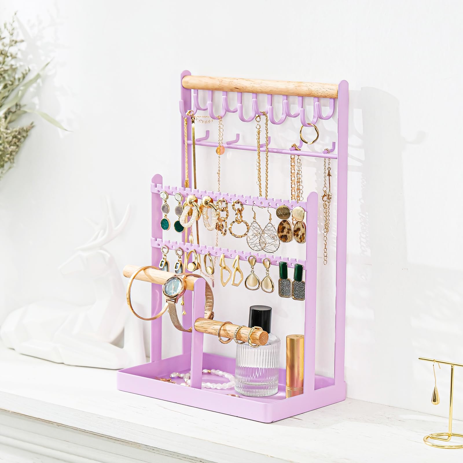 Jewelry Organizer Stand Necklace Organizer 6 Tiers
