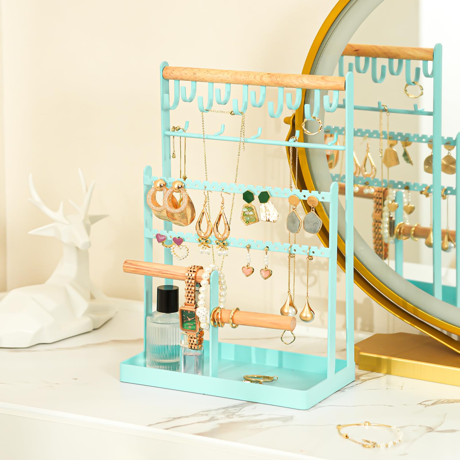 Jewelry Organizer Stand Necklace Organizer 6 Tiers
