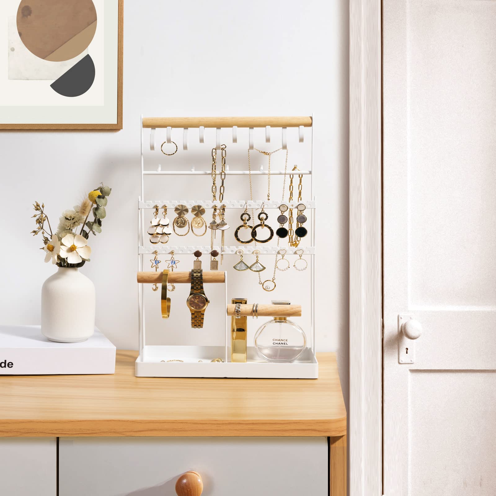 Jewelry Organizer Stand Necklace Organizer 6 Tiers