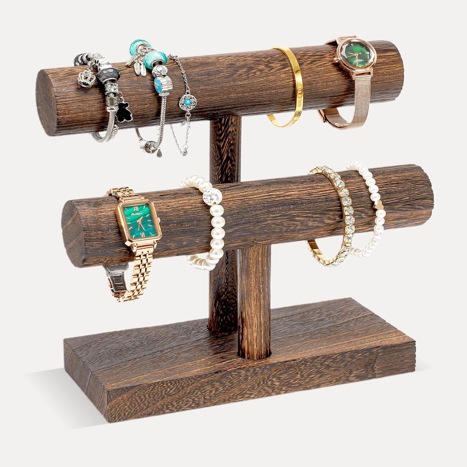 T-bar Wooden Bracelet Stand for Selling