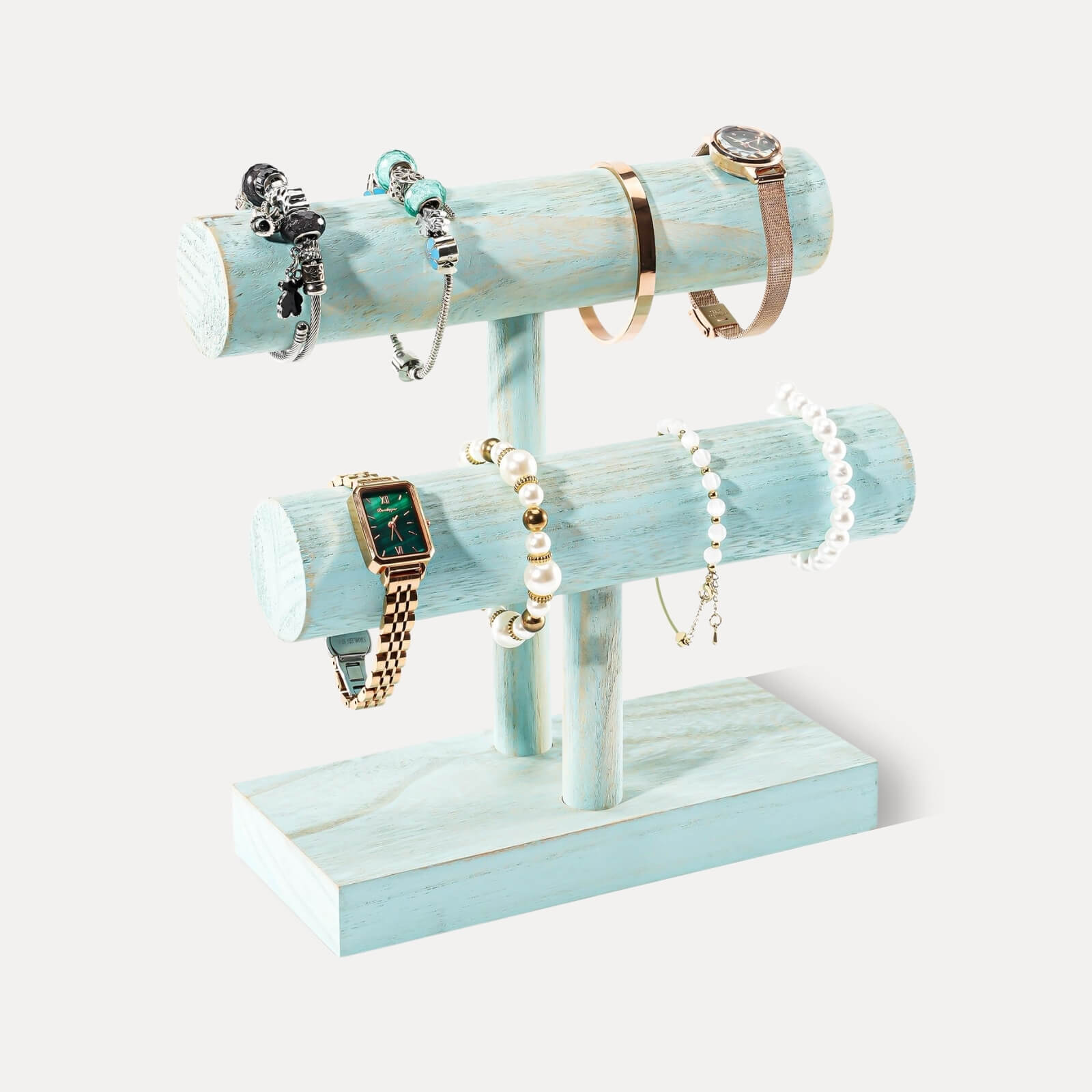 T-bar Wooden Bracelet Stand for Retail