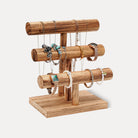 T-bar Wooden Bracelet Stand for Retail