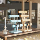 T-bar Wooden Bracelet Stand for Retail