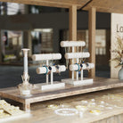 T-bar Wooden Bracelet Stand for Retail