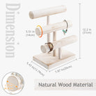 T-bar Wooden Bracelet Stand for Retail