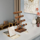 T-bar Wooden Bracelet Stand for Retail
