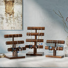 T-bar Wooden Bracelet Stand for Retail