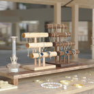 T-bar Wooden Bracelet Stand for Retail