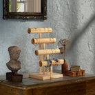 T-bar Wooden Bracelet Stand for Retail