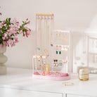 Jewelry Stand with Velvet Ring Tray