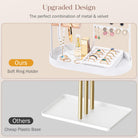 Jewelry Stand with Velvet Ring Tray