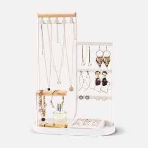 jewelry stand with tray white