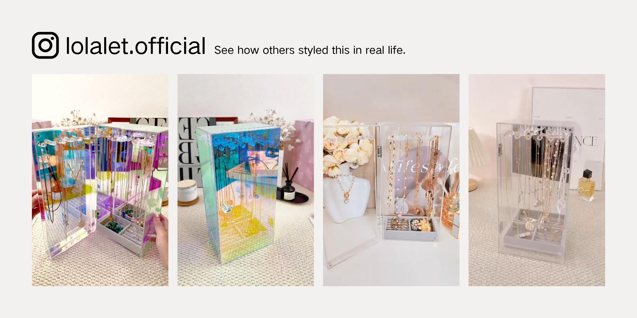 Acrylic Dust-proof Jewelry Storage Case