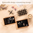 Bamboo Stackable Jewelry Organizer Tray