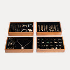 Bamboo Stackable Jewelry Organizer Tray