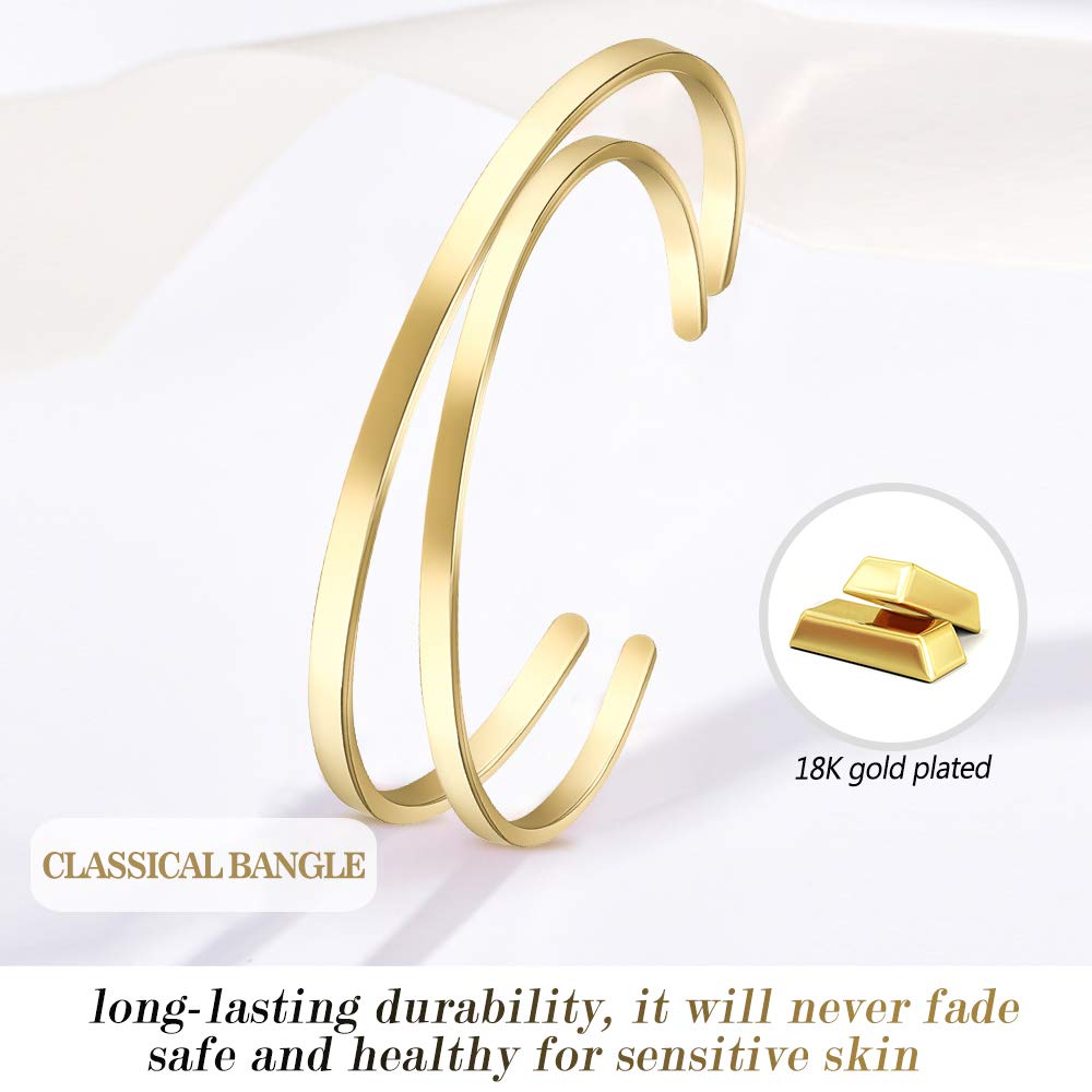 Thin Open Cuff Bracelet