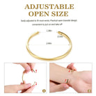 Thin Open Cuff Bracelet