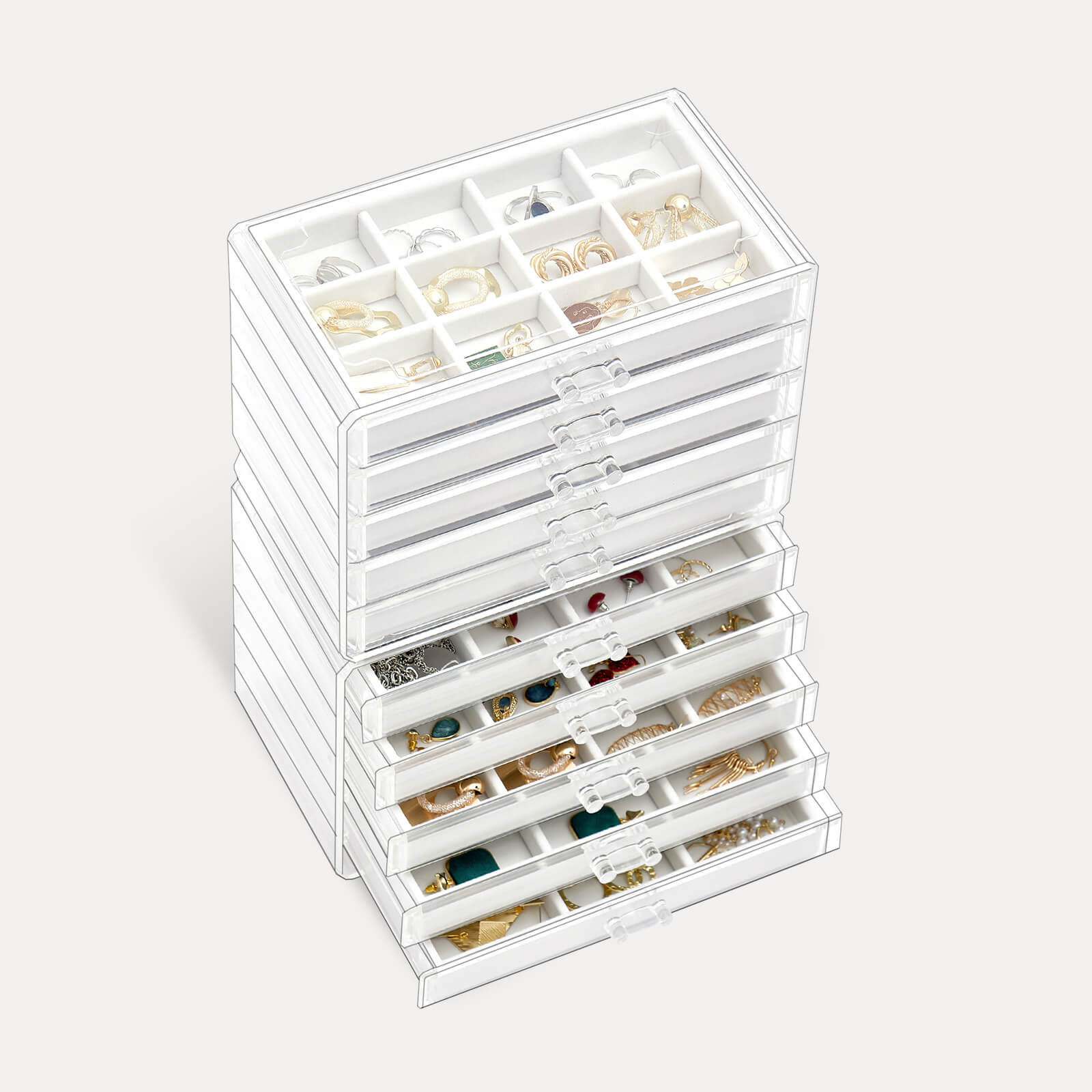 Acrylic Jewelry Organizer