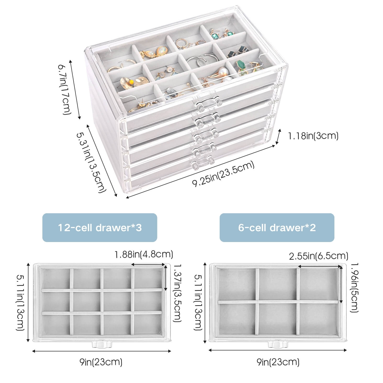 Acrylic Jewelry Organizer