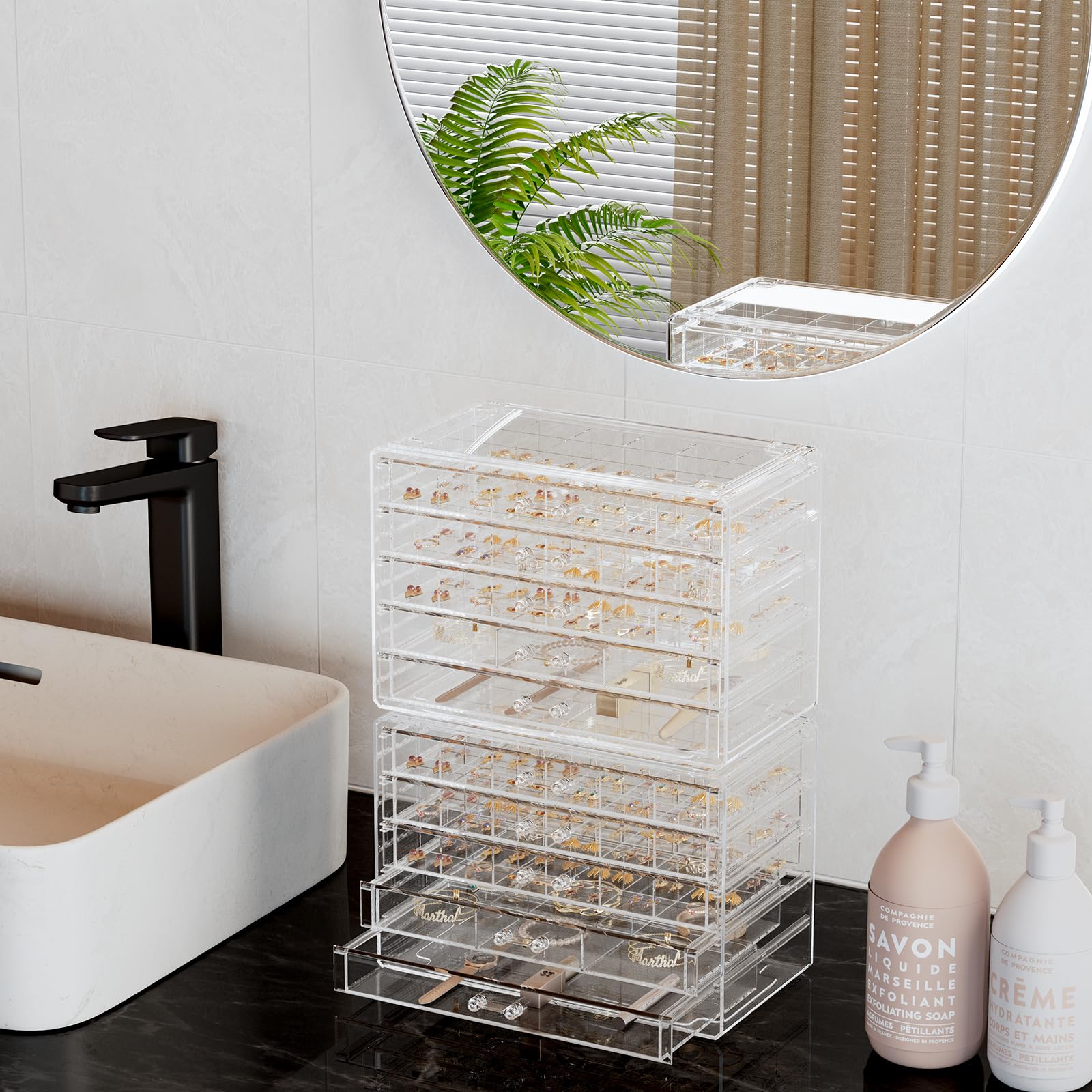 Large Acylic Jewelry Storage Box Clear