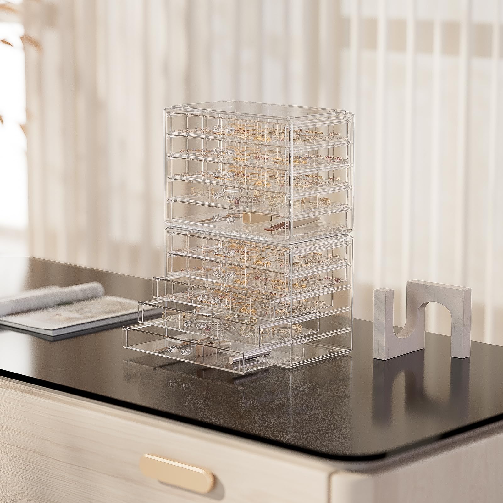 Large Acylic Jewelry Storage Box Clear