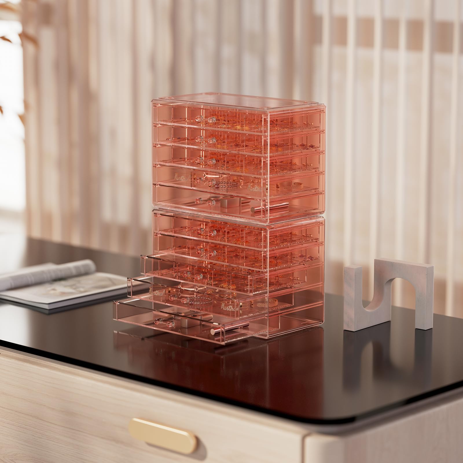 Large Acylic Jewelry Storage Box Clear