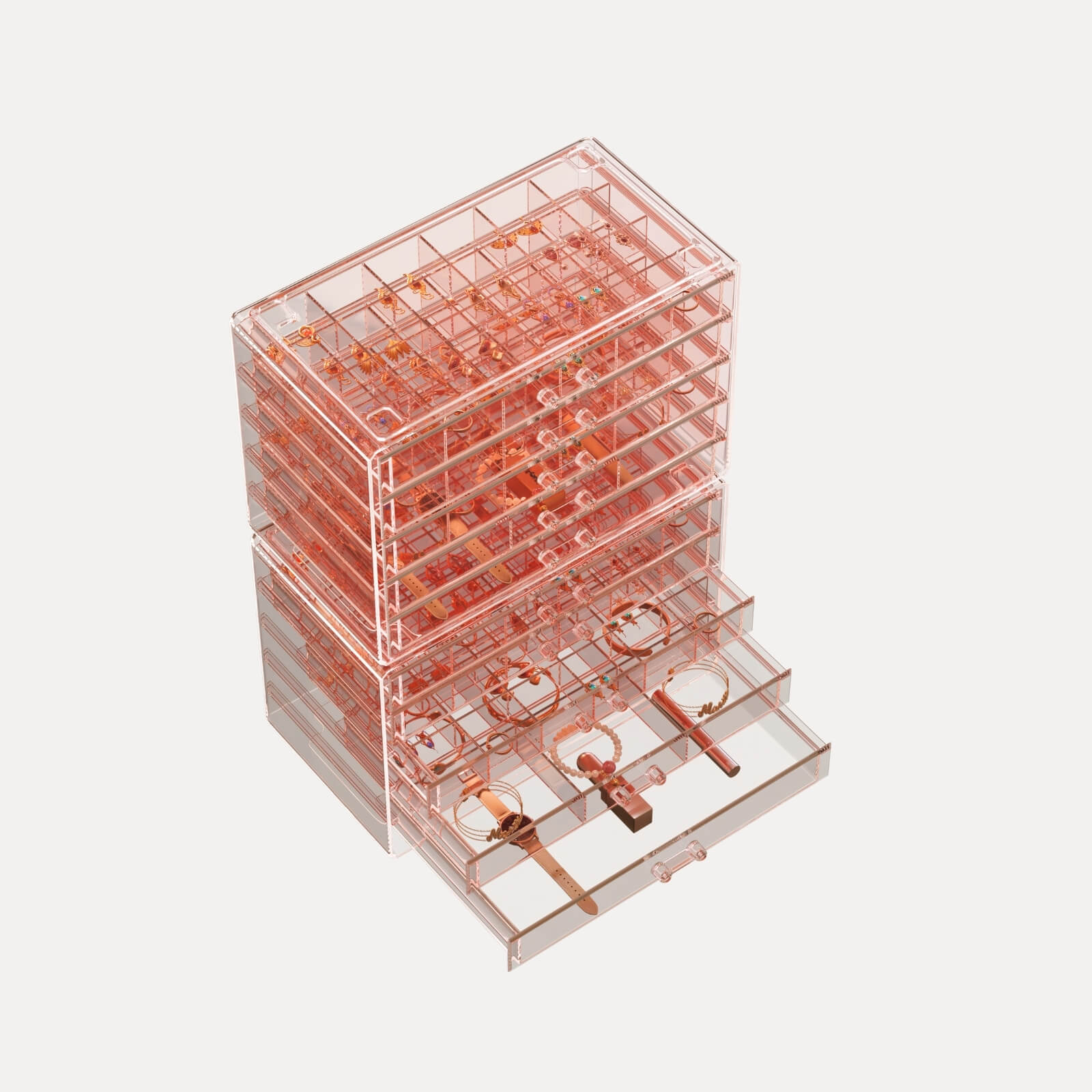 Large Acylic Jewelry Storage Box Clear