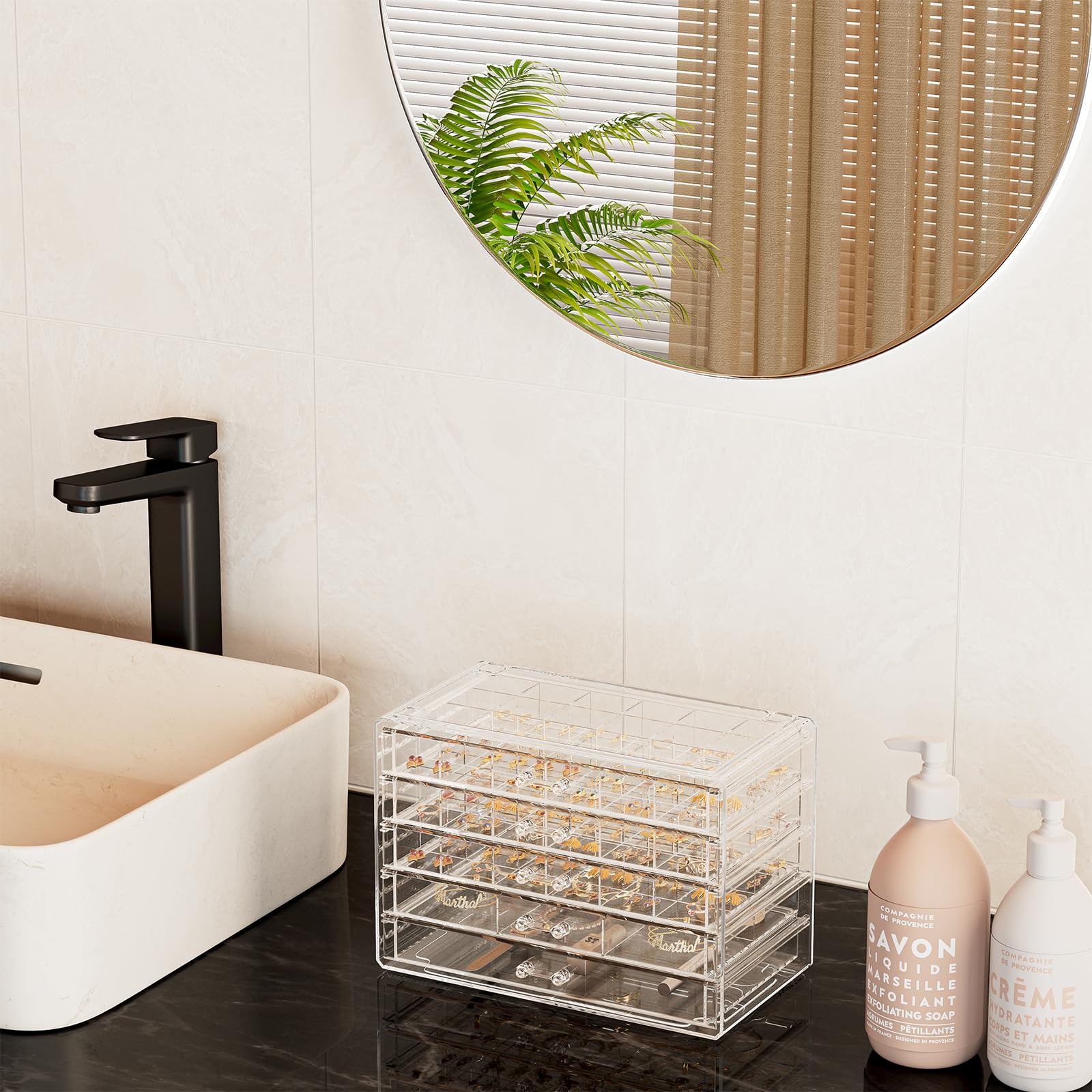 Large Acylic Jewelry Storage Box Clear