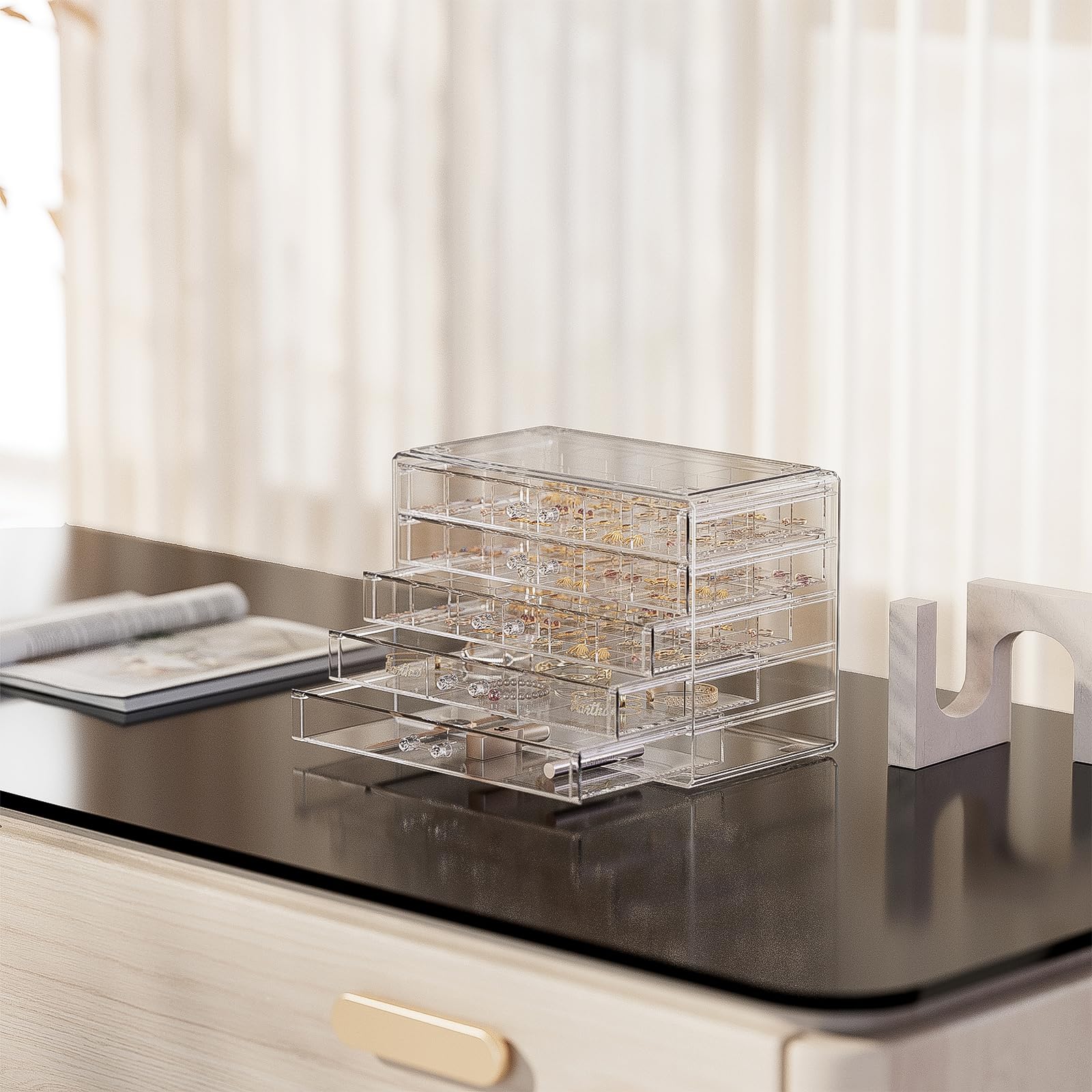 Large Acylic Jewelry Storage Box Clear