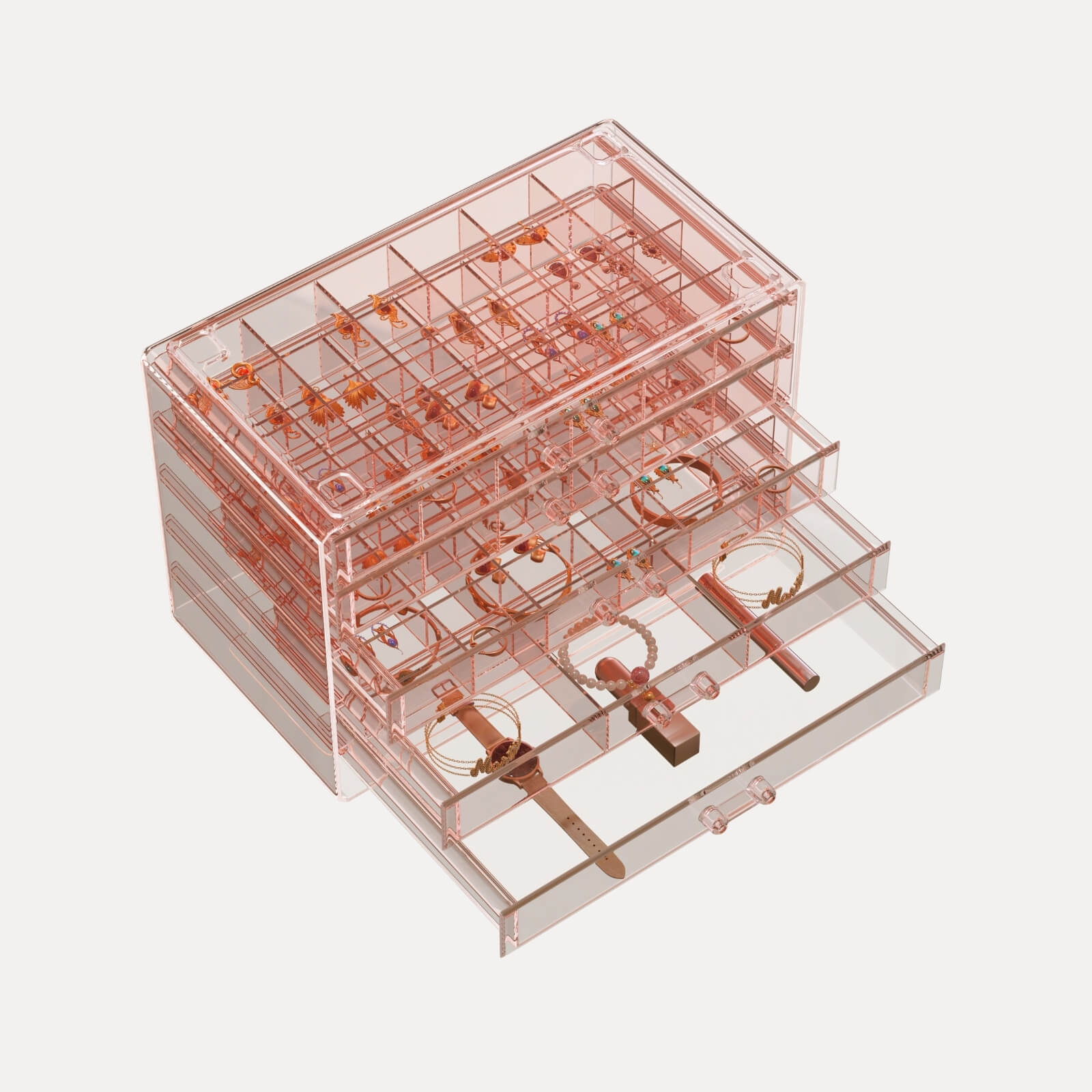 Large Acylic Jewelry Storage Box Clear