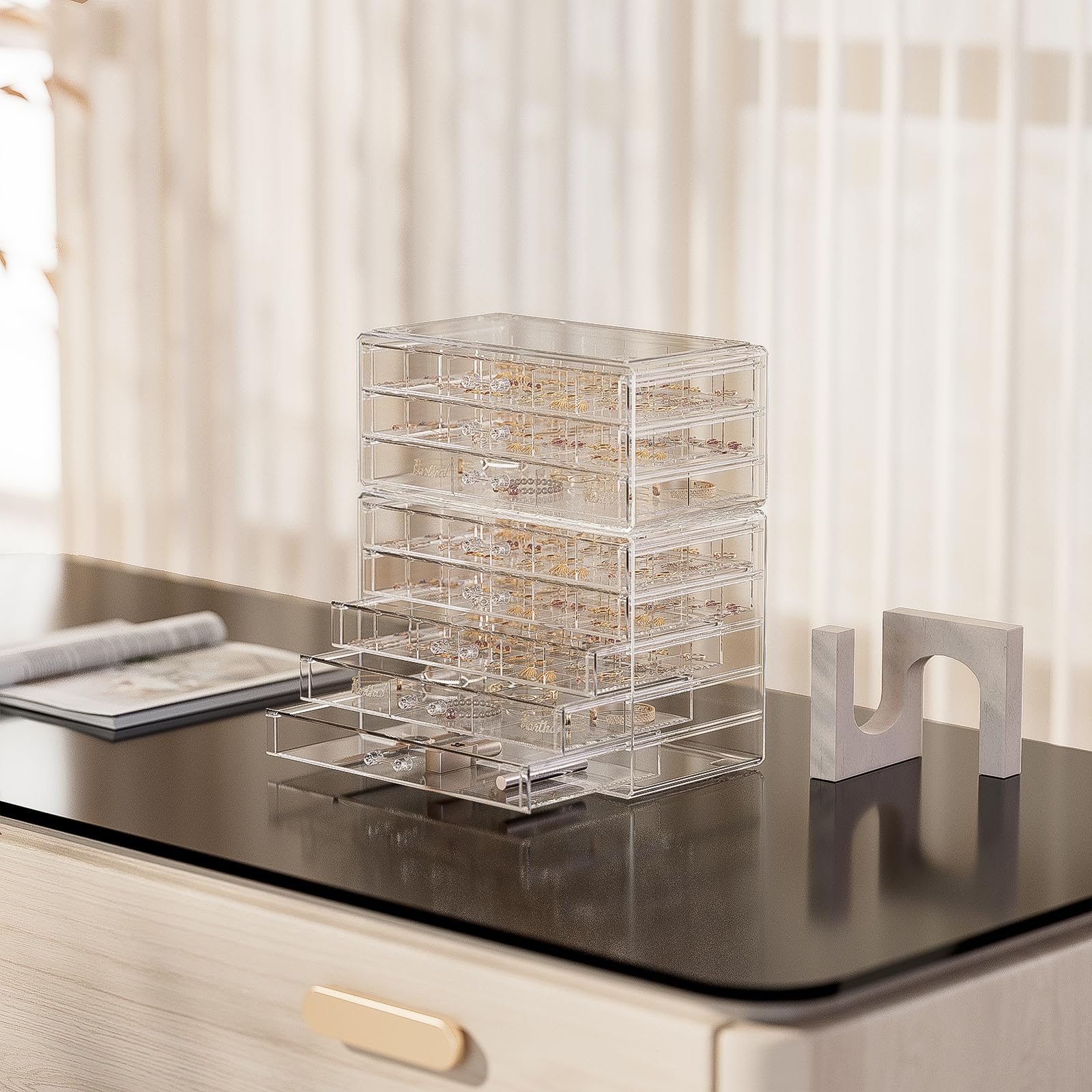 Large Acylic Jewelry Storage Box Clear