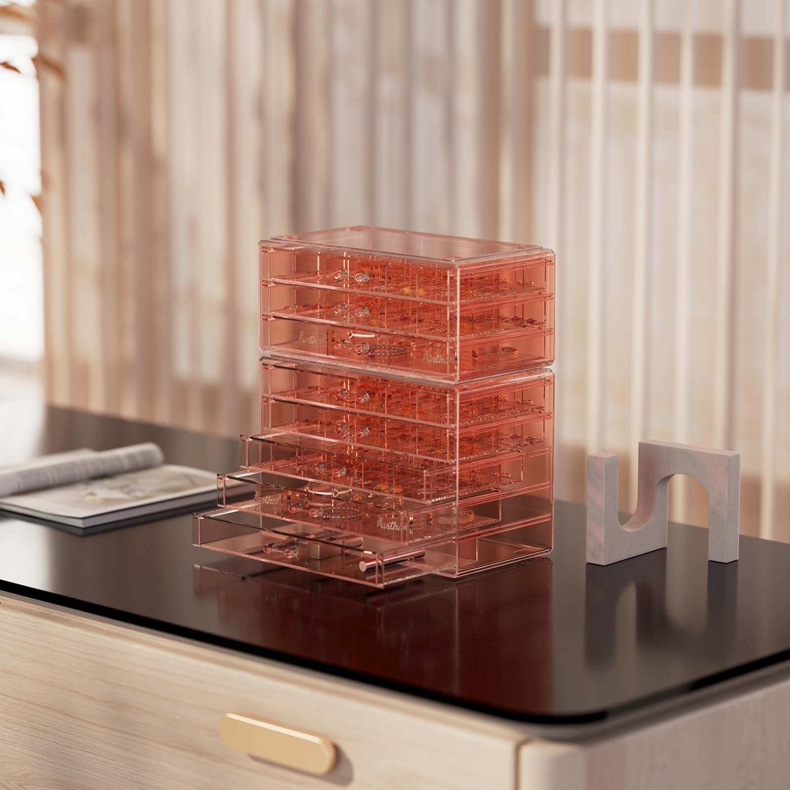 Large Acylic Jewelry Storage Box Clear