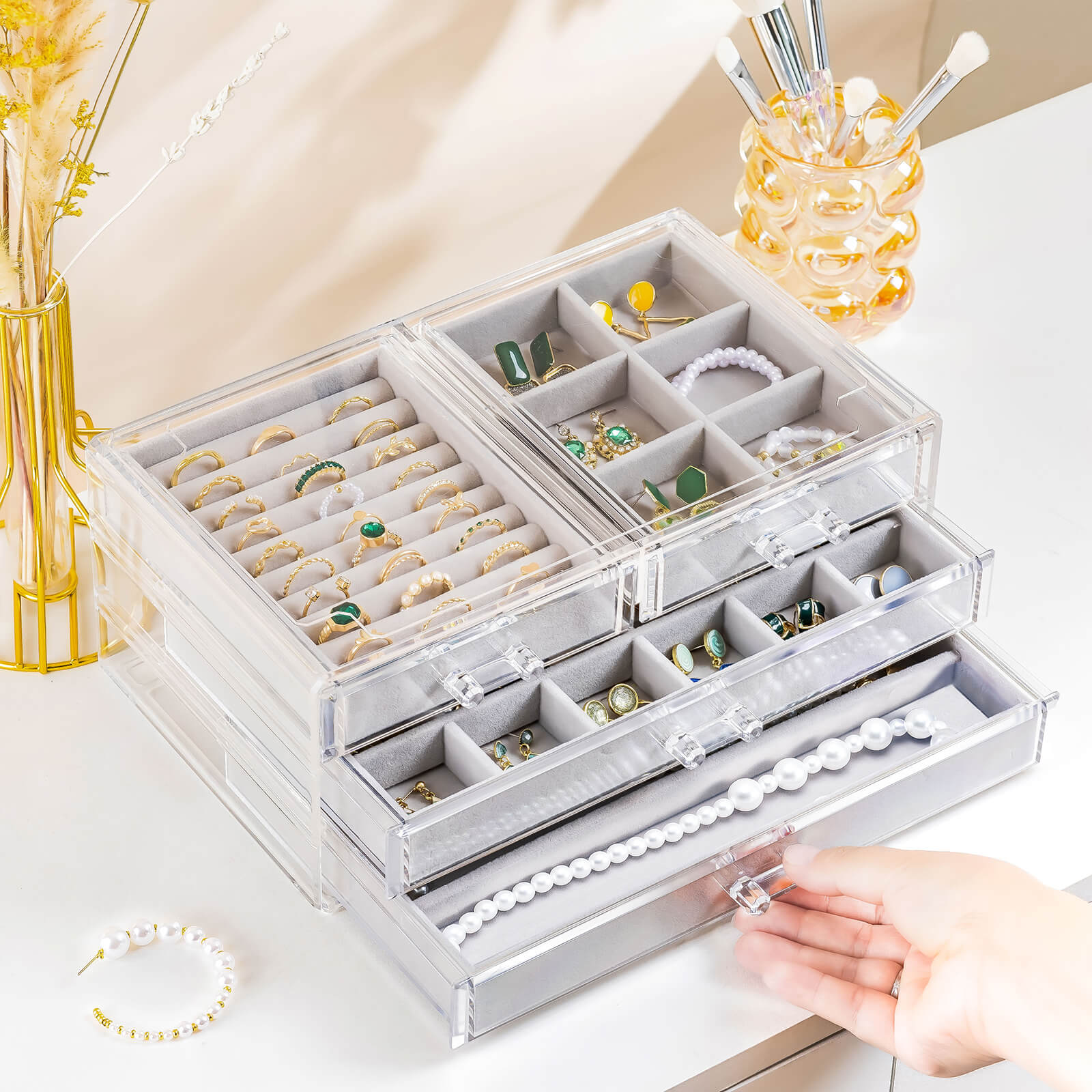 acrylic jewelry organizer