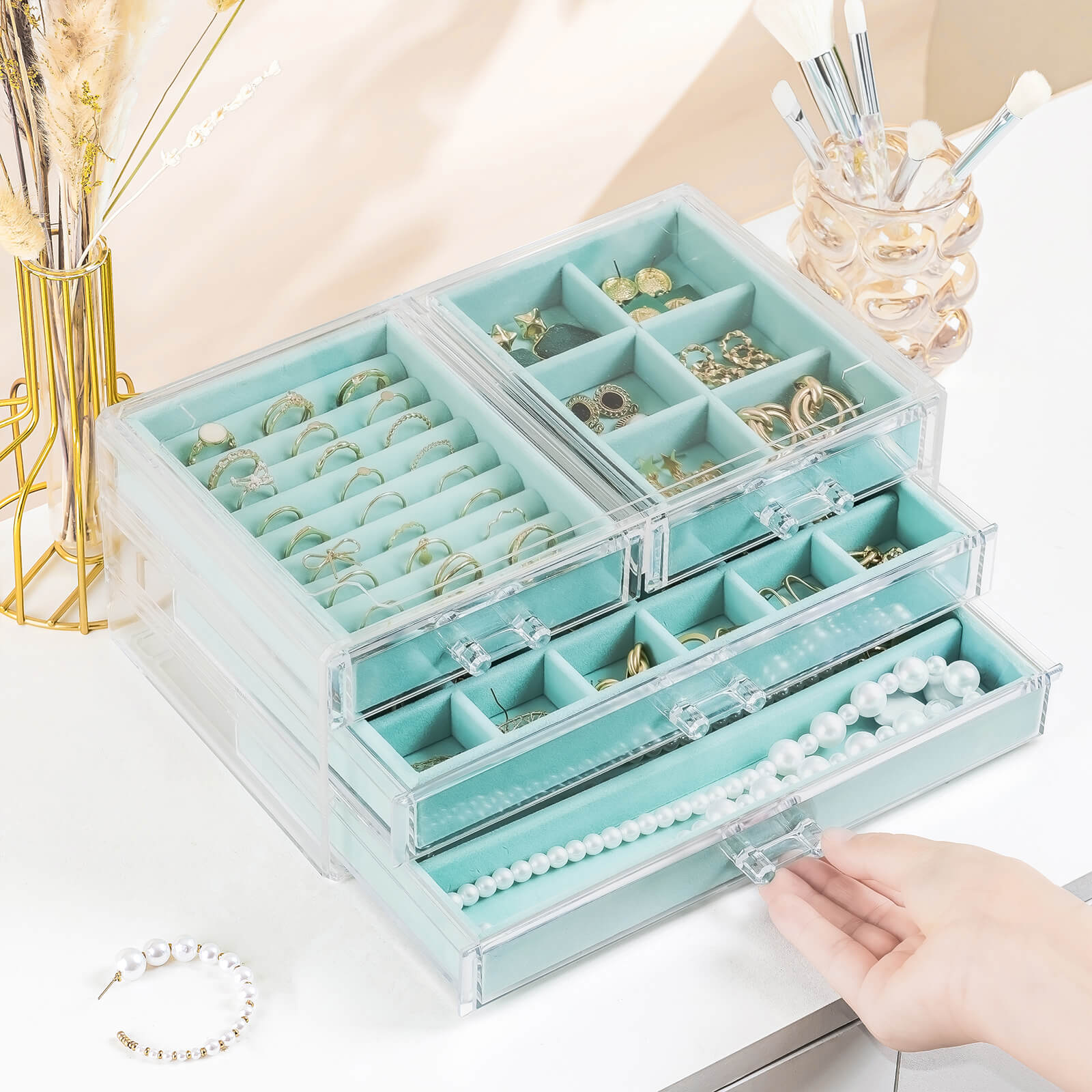 acrylic jewelry organizer
