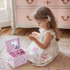 Musical Jewelry Box pink with little girl