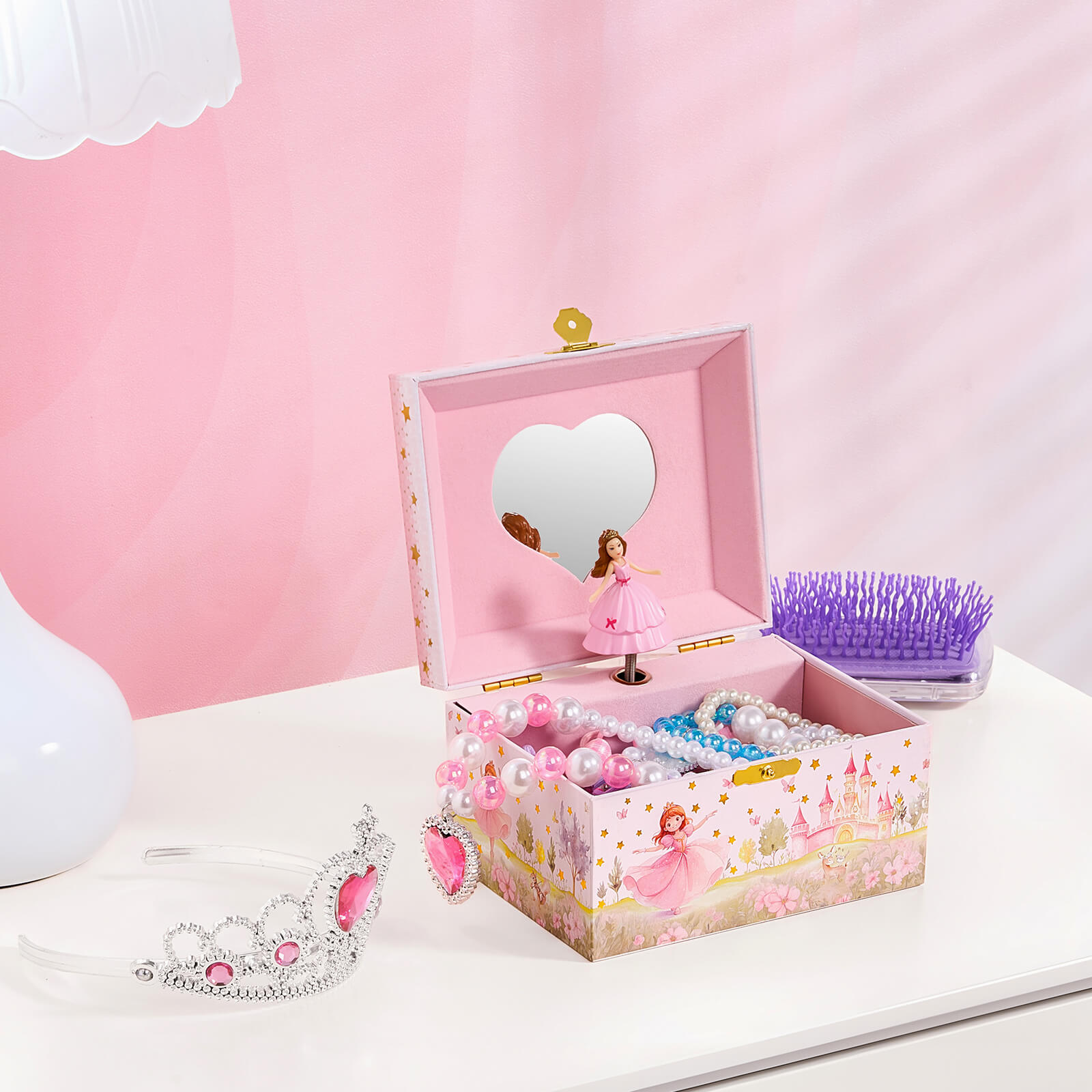 Musical Jewelry Box for Girls - Unicorn / Mermaid / Princess Jewelry Set Optional